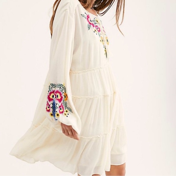 Free People ✨ Spell On You Boho Embroidered Dress - Picture 2 of 7